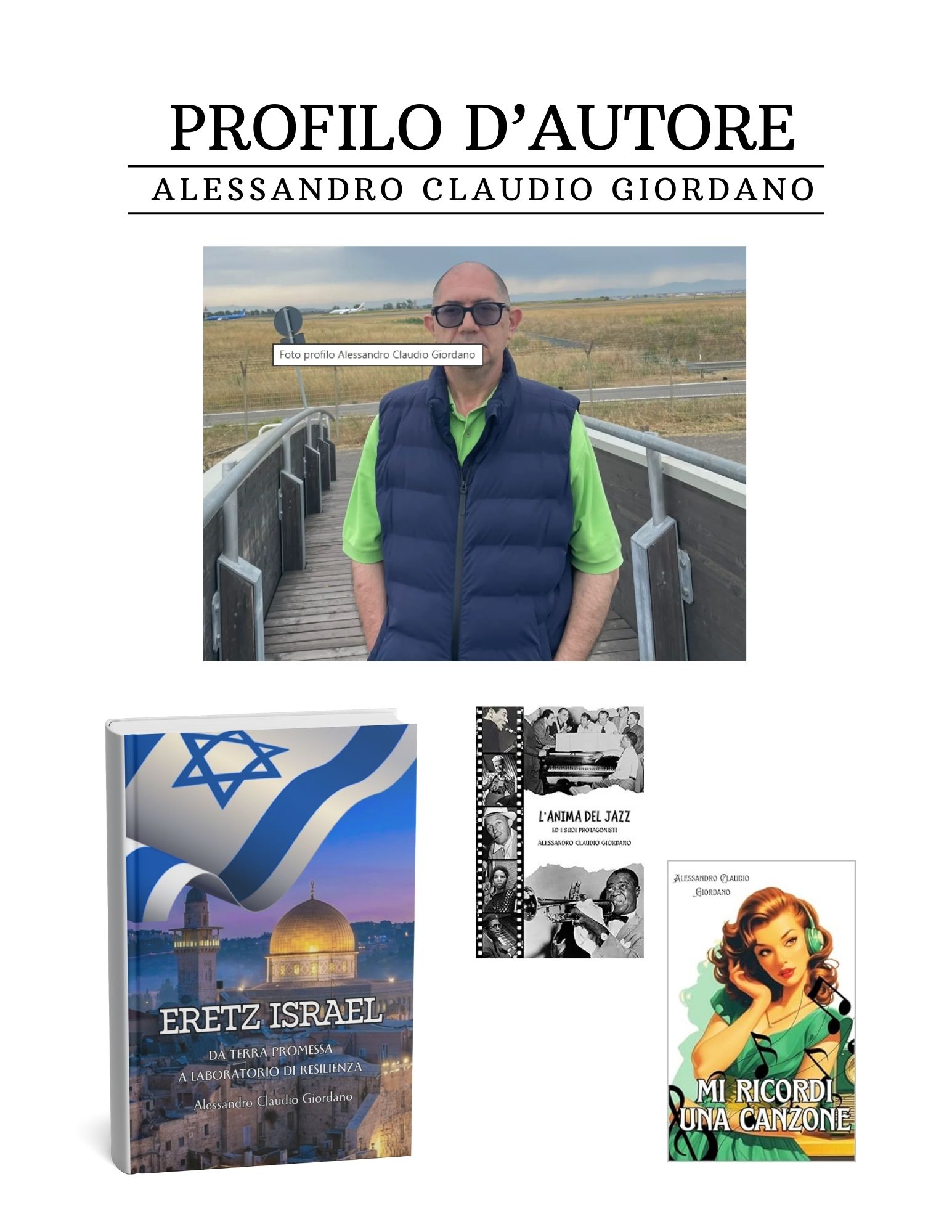 PROFILO D’AUTORE, 
ALESSANDRO CLAUDIO GIORDANO