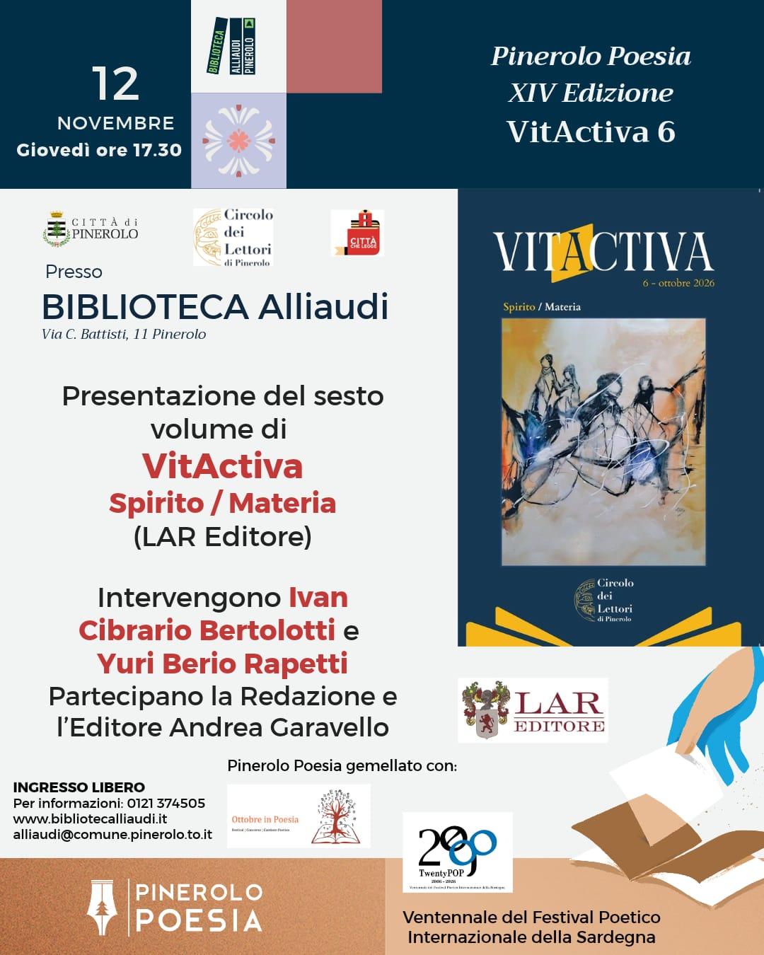 Pinerolo Poesia XIV edizione