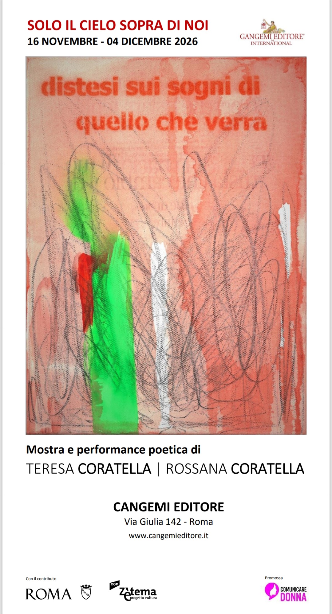 *“SOLO IL CIELO SOPRA DI NOI”: A ROMA L’ARTE INCONTRA LA POESIA IN UN CORALE INNO ALLA LIBERTÀ*