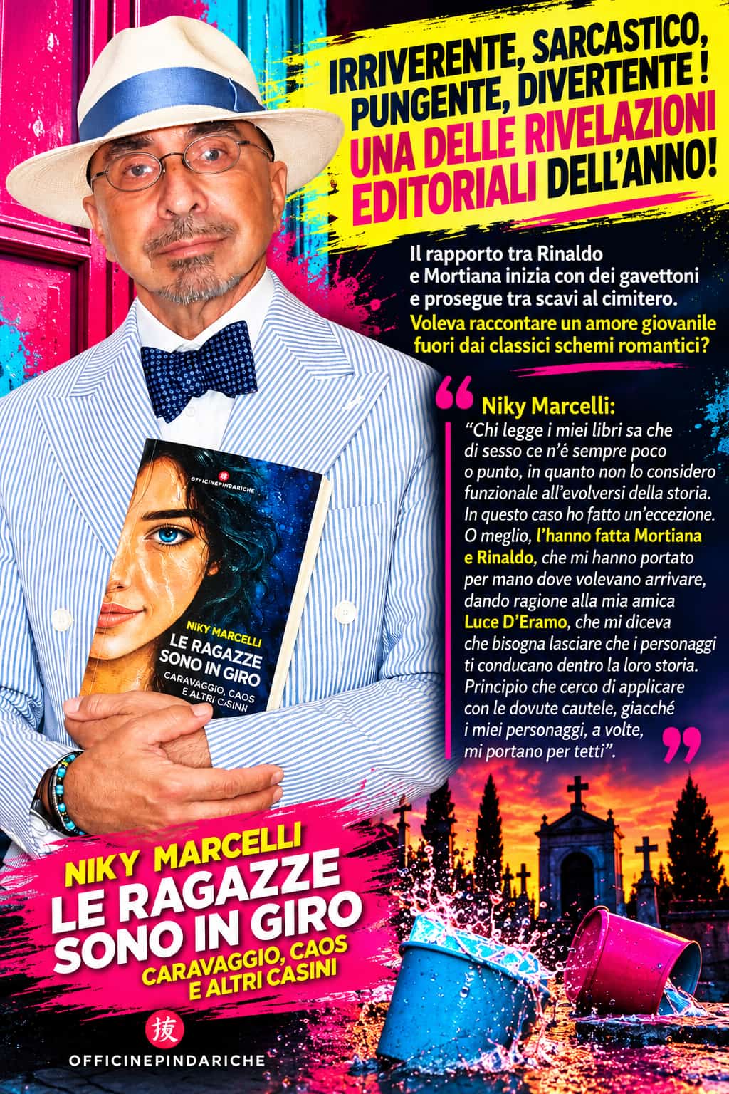 Niky Marcelli sorprende con “Le ragazze sono in giro”: adolescenza, Caravaggio e satira in una delle novità editoriali dell’anno